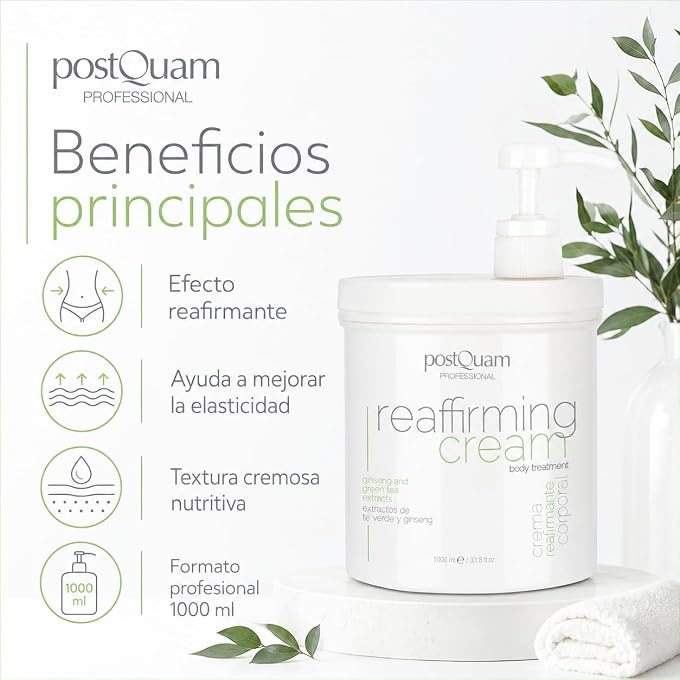 Postquam - Reaffirming Cream | Cellulite remover cream - Cold effect - Anti stretch marks, 1000 ml - Image 2