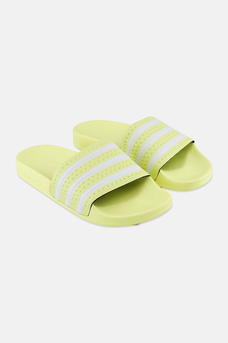 adidas Originals Women Adilette Slip On Slides, Pulse Yellow  - Image 1