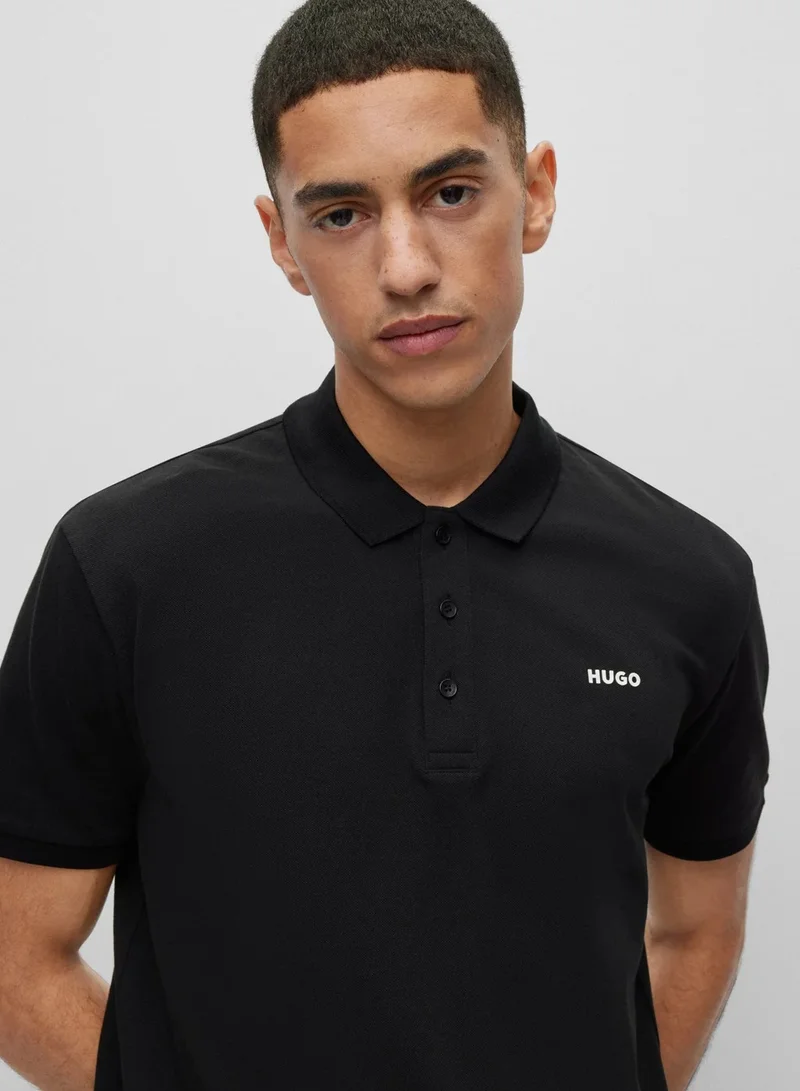 HUGO Embroidered Logo Polo