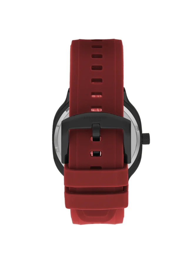 لي كوبر Men's Silicone Analog Watch LC07973.658 - 42*44 mm