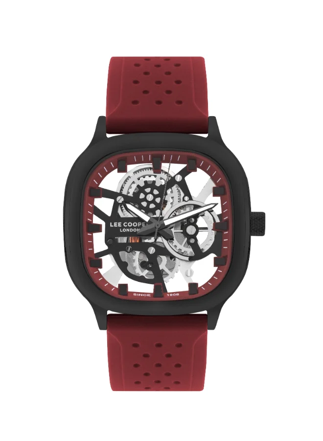 لي كوبر Men's Silicone Analog Watch LC07973.658 - 42*44 mm