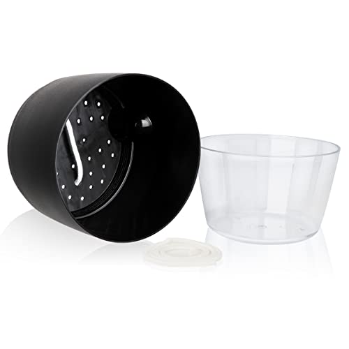 Vanavazon 6 Inch Self Watering Planter Pots for Indoor Plants, 3 Pack African Violet Pots with Wick Rope-Black - Image 5