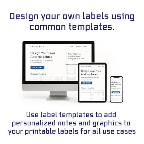 Blank Labels CD/DVD Label Full Face | Qty 200 Disc, 400 Spine | 100 Sheets Total | Permanent White Matte | Inkjet & Laser Printer Compatible | Customizable Printable Blank Labels | Blank Label - Image 2