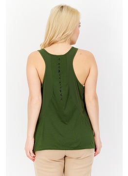 Adidas Women Sportswear Fit Training Tank Top, Olive  - Image 2