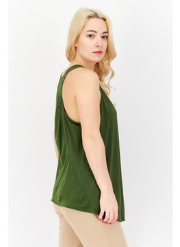 Adidas Women Sportswear Fit Training Tank Top, Olive  - Image 3