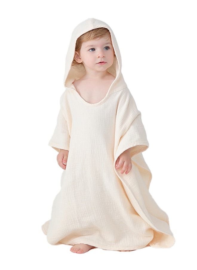 momnestle Baby Bath Towel with Hood Soft Cotton Fabric Hooded Baby Towels Bath Wrap for Beach Shower for Kids Aged 0-6 Years  - Image 1
