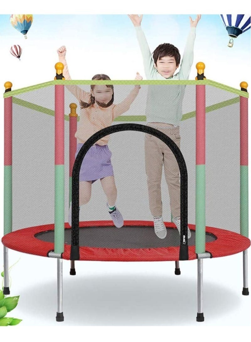 Indoor Trampoline, Kids Adult Bouncer, Baby Jumper, Children Bouncers With Guardrail Fitness, Thick Spring, Anti-Skid Shock Absorption - Image 1