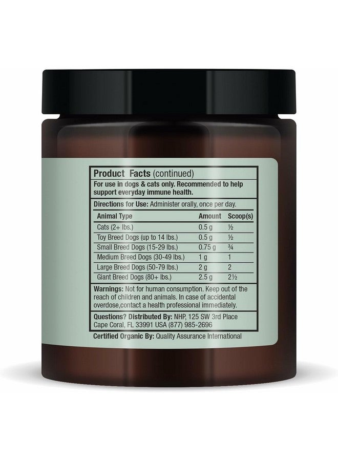 Dr. Mercola Bark & Whiskers Organic Fermented Mushroom Blend - Cat & Dog Supplement - Supports Digestive & Immune Health - Free from Additives, Filler & Gluten - 2.11 oz. (60 Scoops) - Image 3