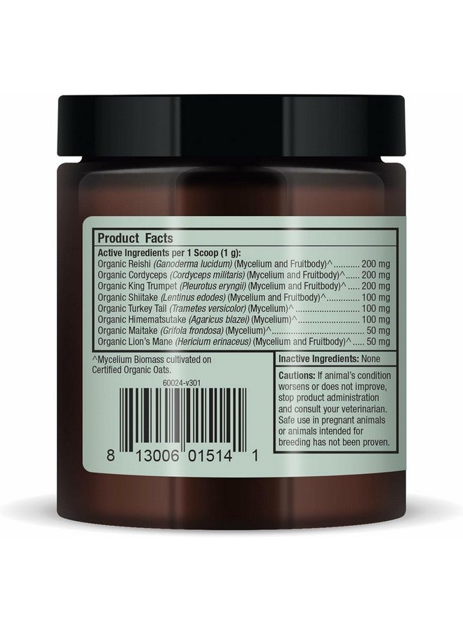 Dr. Mercola Bark & Whiskers Organic Fermented Mushroom Blend - Cat & Dog Supplement - Supports Digestive & Immune Health - Free from Additives, Filler & Gluten - 2.11 oz. (60 Scoops) - Image 2