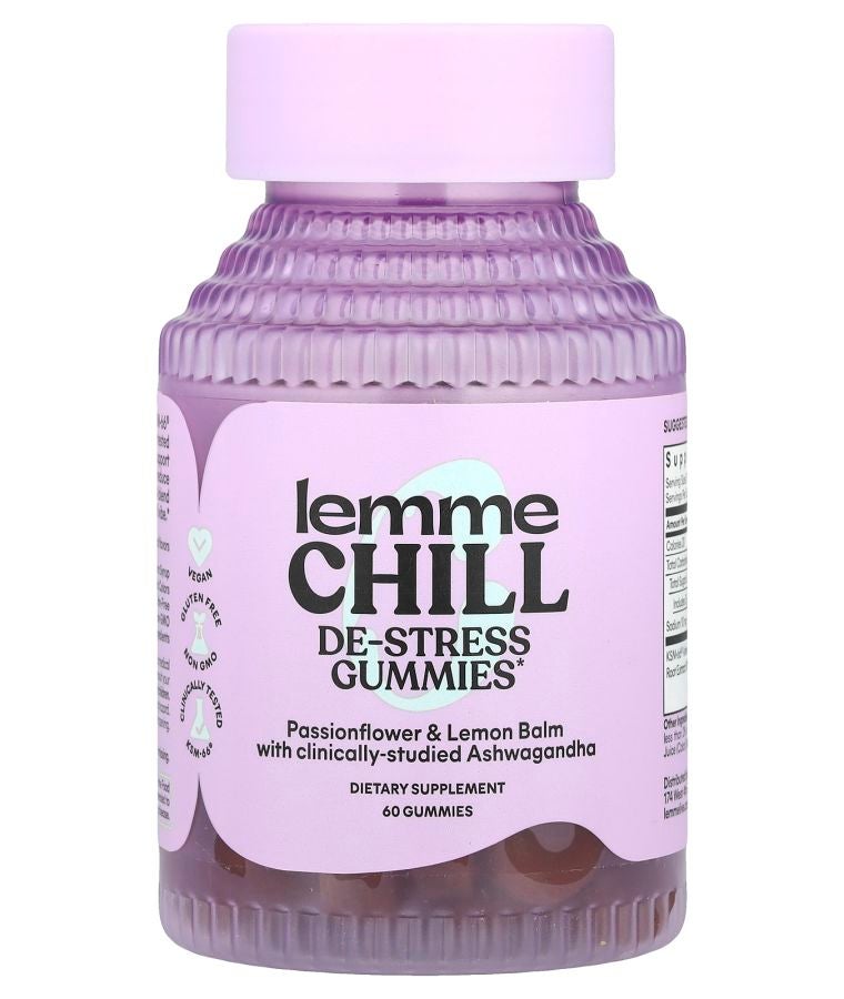 Lemme Chill De-Stress Ashwagandha Gummies 60 Gummies
