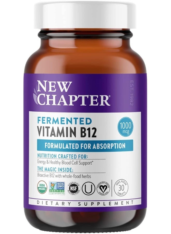 New Chapter Nc Fer Vitamin B12 30 Tab #9195  - Image 1