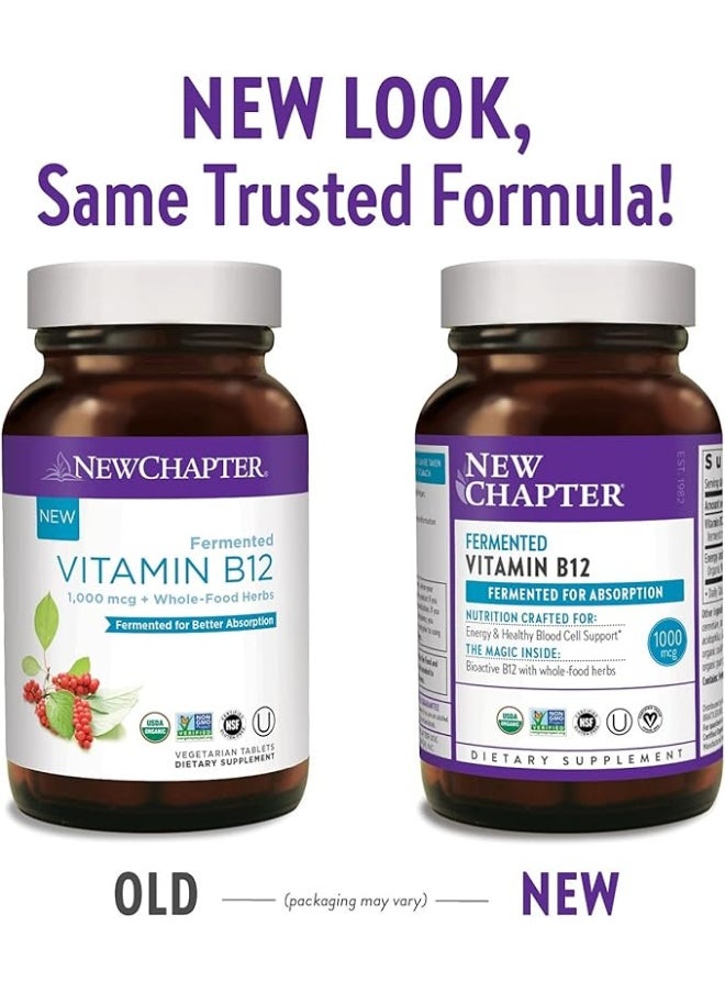 New Chapter Nc Fer Vitamin B12 30 Tab #9195  - Image 2