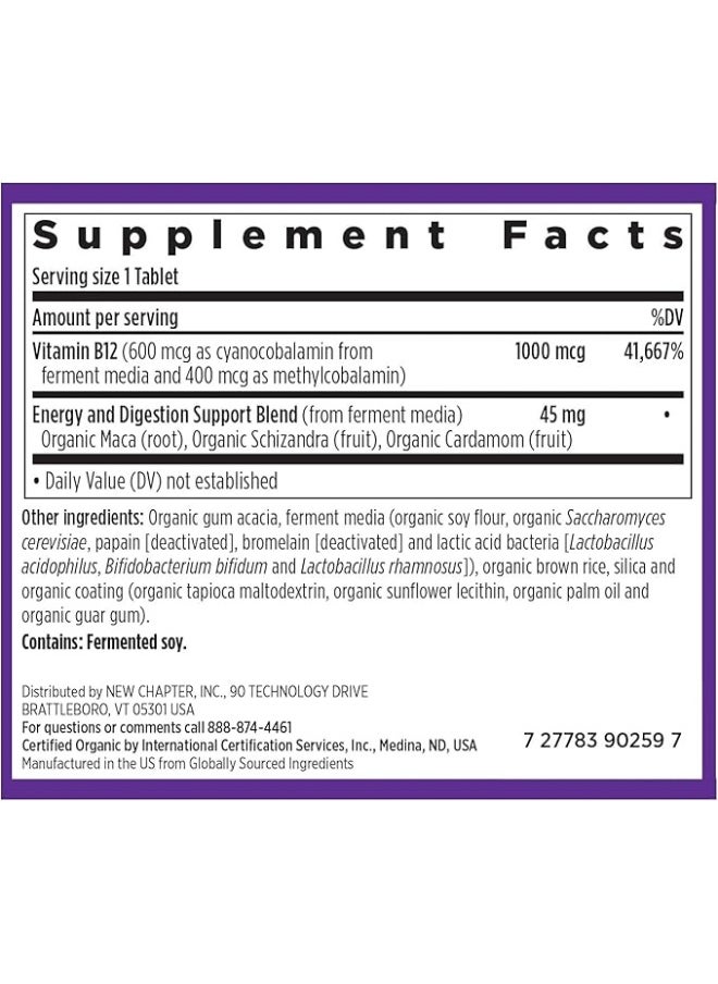 New Chapter Nc Fer Vitamin B12 30 Tab #9195  - Image 3