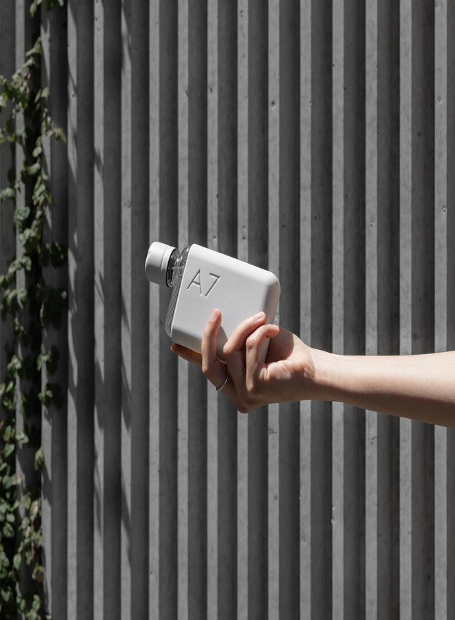 memobottle A7 (Cool Grey) Bundle - 6oz (180ml) - Bottle, Silicone Sleeve & lid | Compact Flat Bottle for Bags & Pockets | BPA Free Tritan | Modern & Minimalist | for Gym, Work & Travel - Image 3