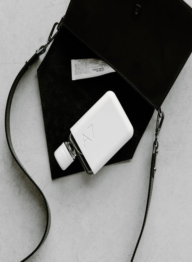 memobottle A7 (Cool Grey) Bundle - 6oz (180ml) - Bottle, Silicone Sleeve & lid | Compact Flat Bottle for Bags & Pockets | BPA Free Tritan | Modern & Minimalist | for Gym, Work & Travel - Image 4