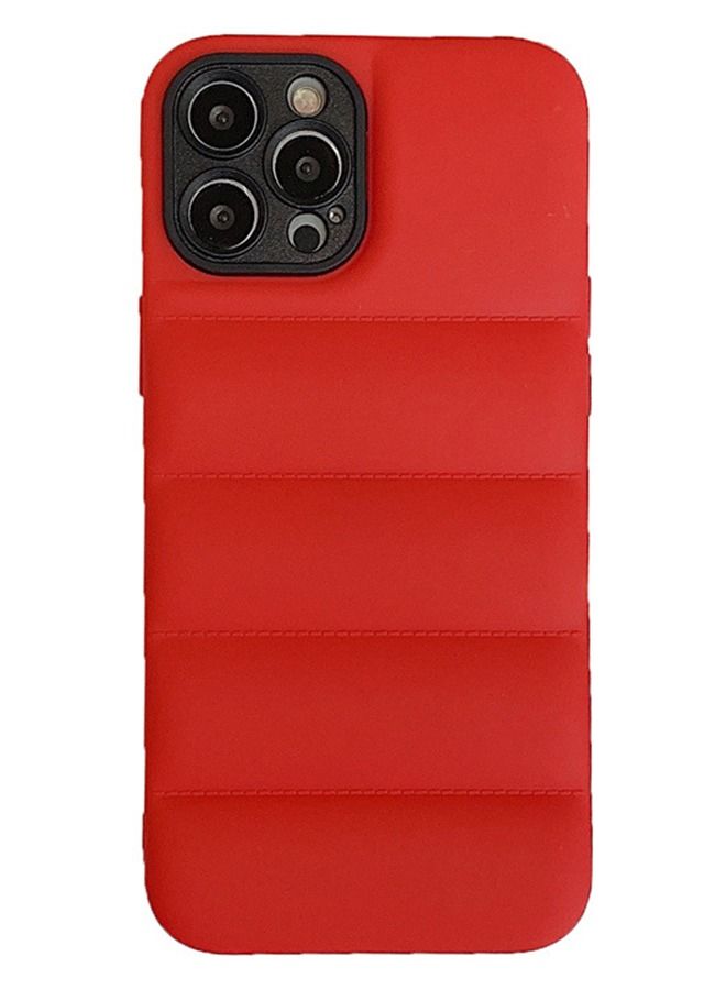 VR CREATIVE Red Puffer Jacket Case (Matte) for Apple Iphone 14 Pro Max - Image 1