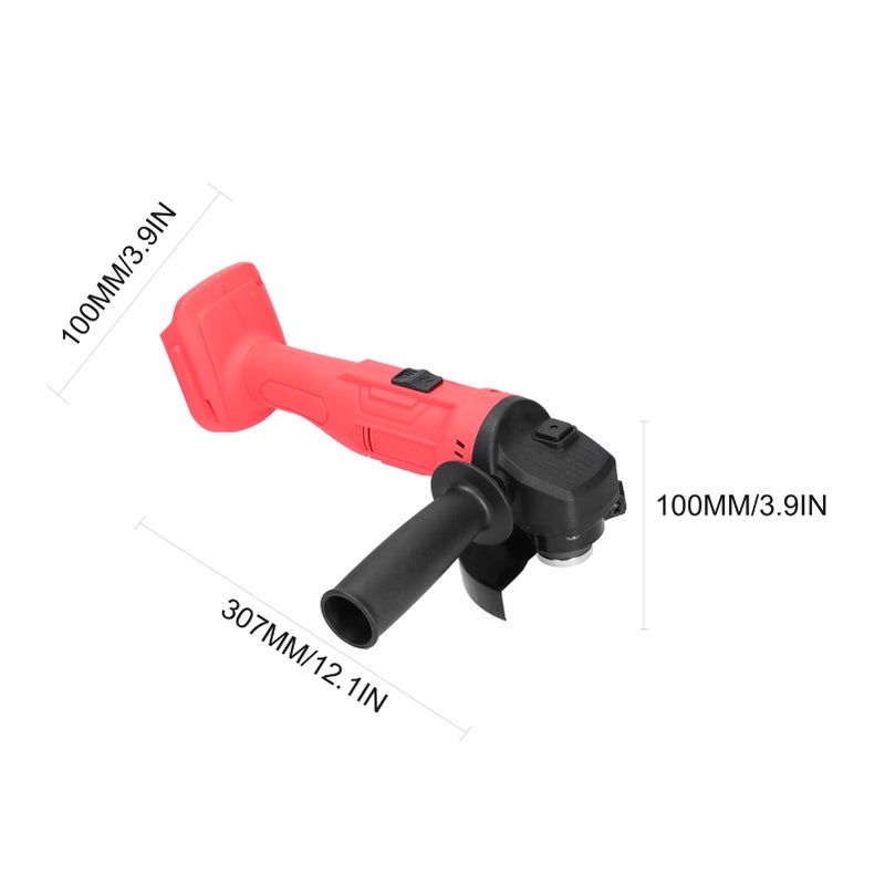 100/125 Type 11500rpm 800W Cordless Handheld Electrical Angle Grinder Multifunctional Electric Grinding Tool Side Handle Home DIY Small Wood Tile Cutting Polishing Grinding Machine No Battery - Image 3