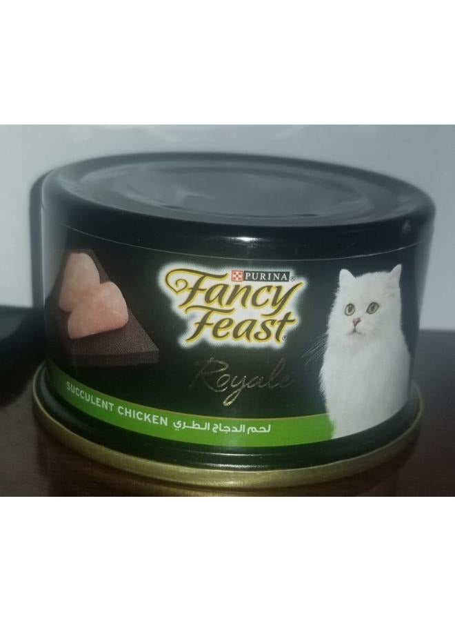 برو بلان بورينا فانسي فيست رويال لحم الدجاج الطري  طعام رطب للقطط 85 جرام