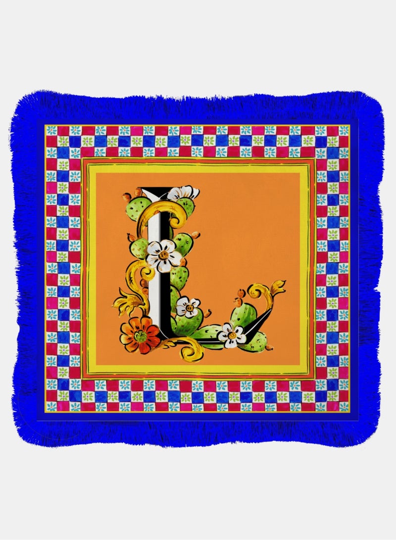 BACI MILANO - PLACEMAT 38X38 - ORTIGIA LETTER L - COTTON - Image 2