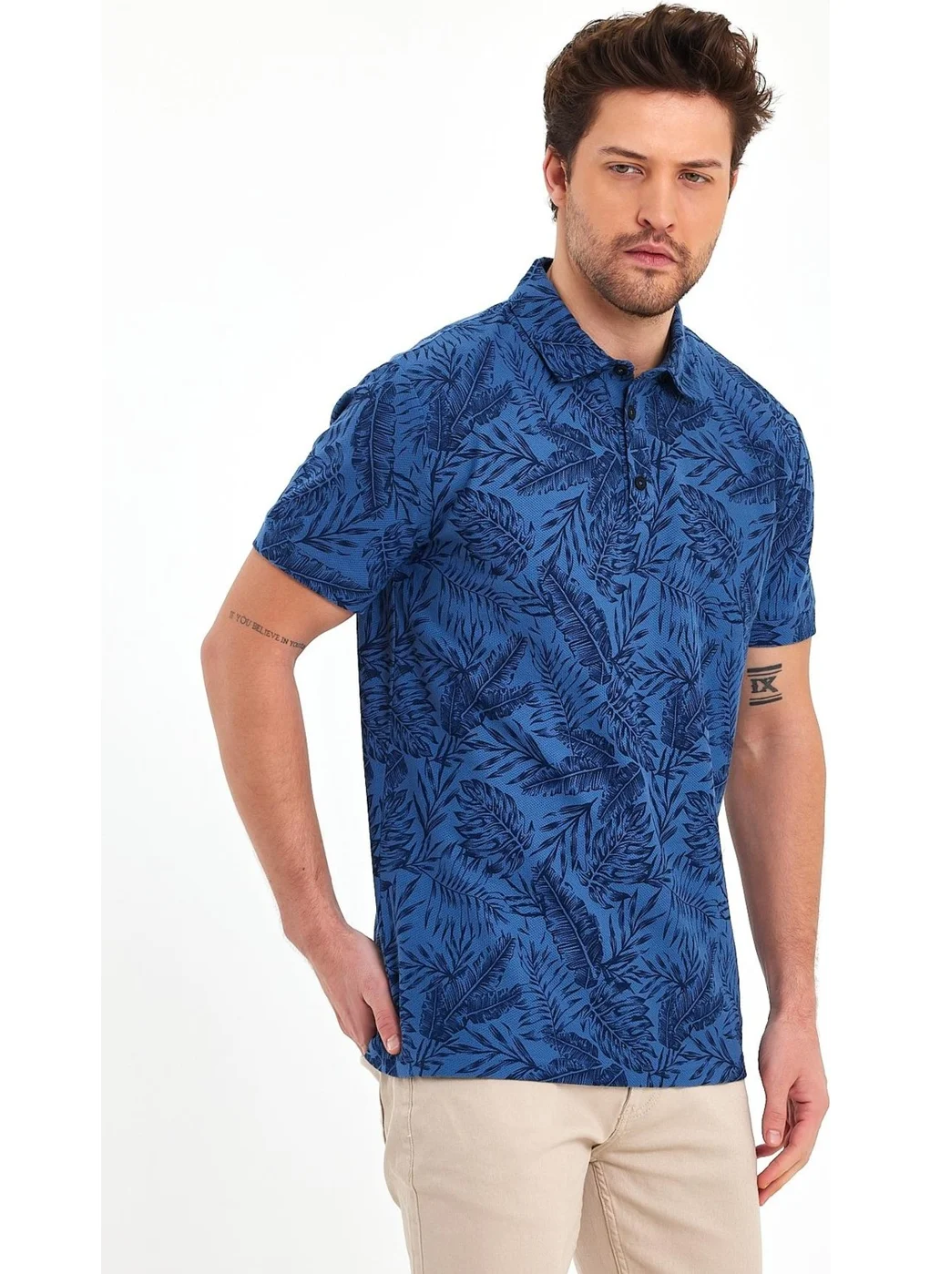 بي ار زد كولكشن Men's Polo Neck T-Shirt
