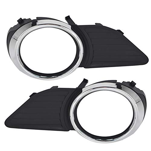 munirater 2-pack Front Bumper Fog Light Cover Grilles Replacement for 2011-2015 Toyota Sienna Base LE XLE Driver and Passenger Side 52040-08010, 52030-08010 - Image 2