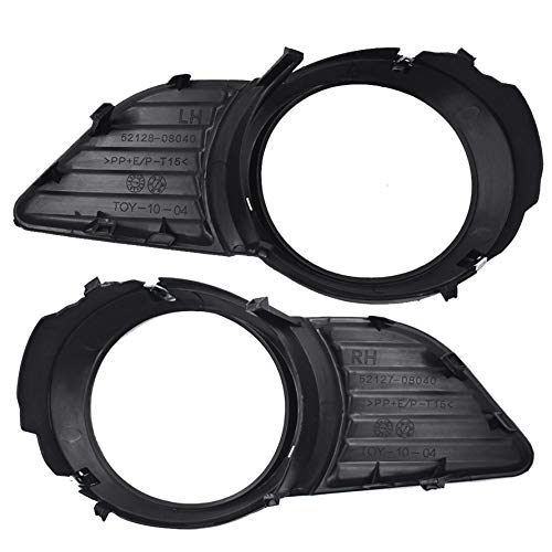 munirater 2-pack Front Bumper Fog Light Cover Grilles Replacement for 2011-2015 Toyota Sienna Base LE XLE Driver and Passenger Side 52040-08010, 52030-08010 - Image 3
