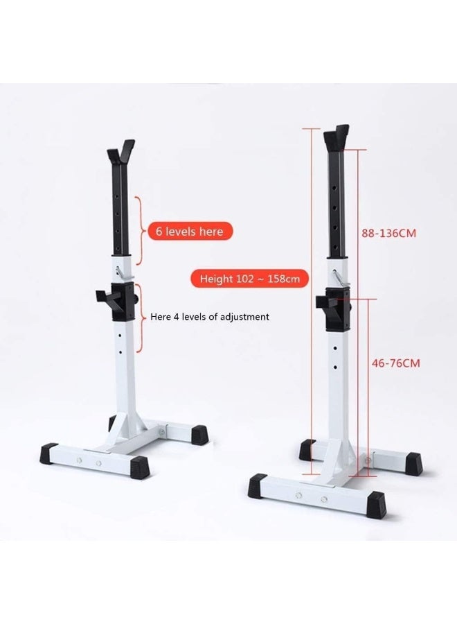 Marshal Fitness Max Strength Squat rack Bench Press Men's fitness barbell rack Multifunctional shelf Adjustable bracket Home indoor gym Strength training stand Squat rack Weight Lifting - Image 2