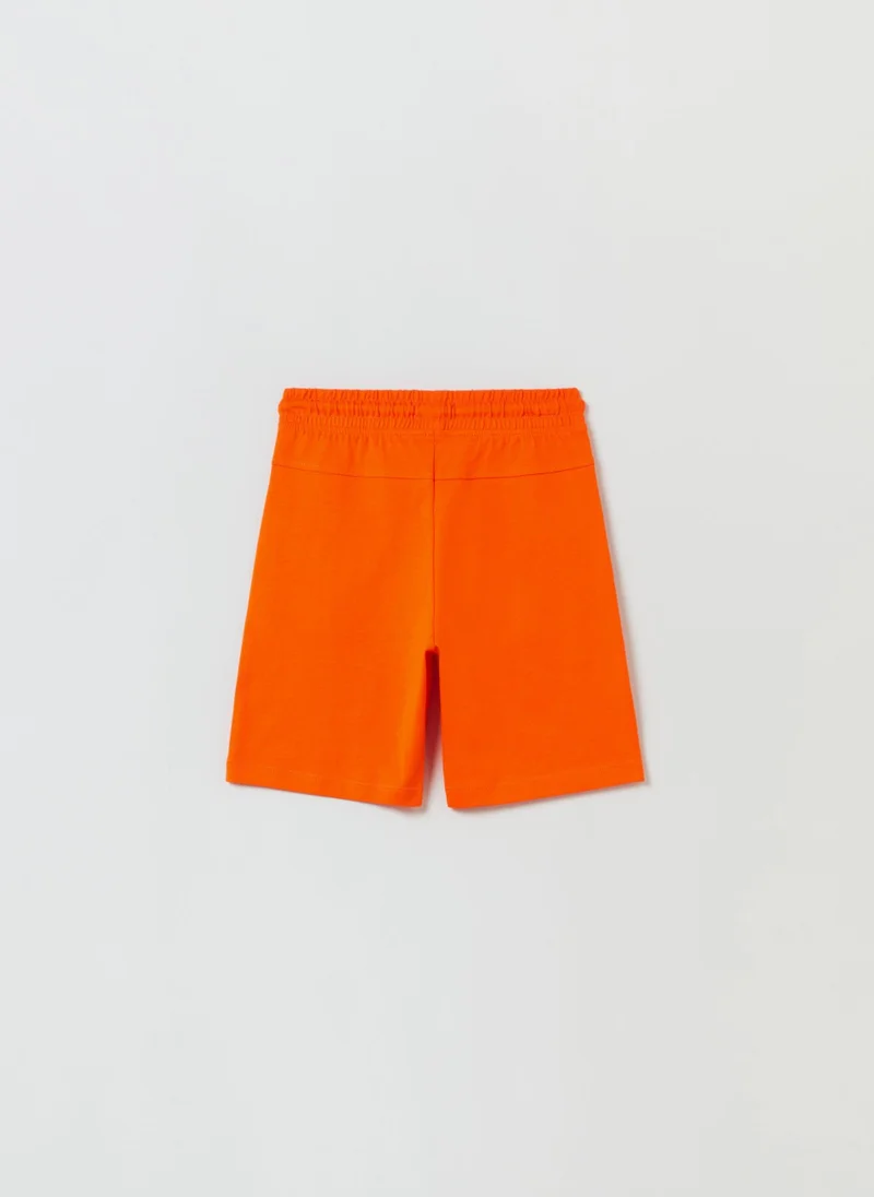 Ovs Cotton Bermuda Joggers