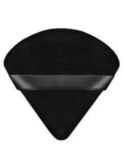 Goldfish 6-Pcs Soft Velvet Face Makeup Triangle Powder Puff Black 7x7.5CM  - Image 2
