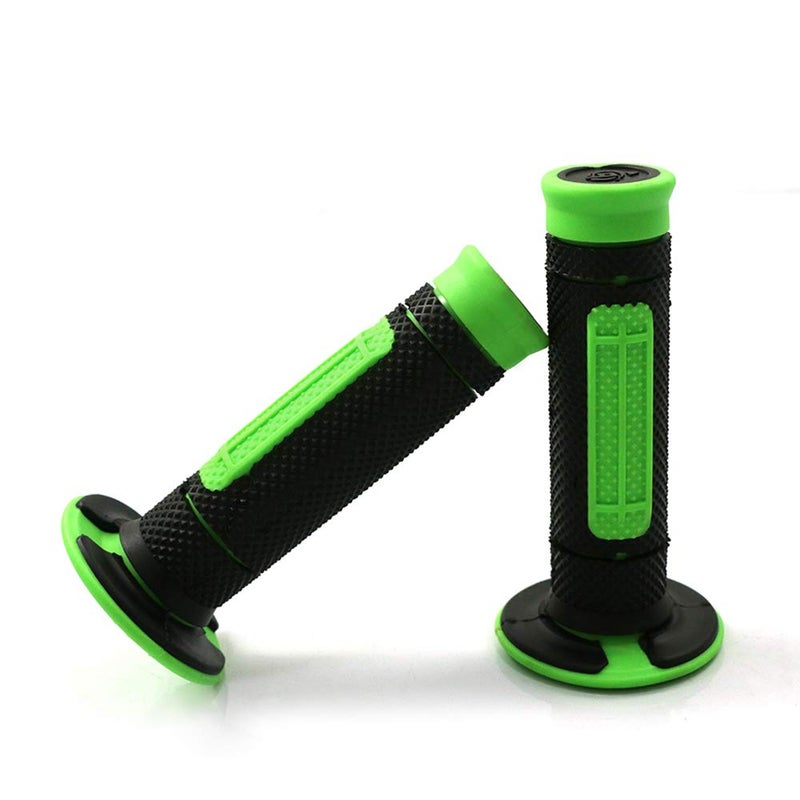 AW AUTO WORLD COPART 78 Hand Grips Throttle Bar Grips for Motorcycle ATV Dirt Pit Bike Motocross Handlebar Grip for Kawasaki KX65 KX85 KX125 KX250 KX250F Green - Image 3