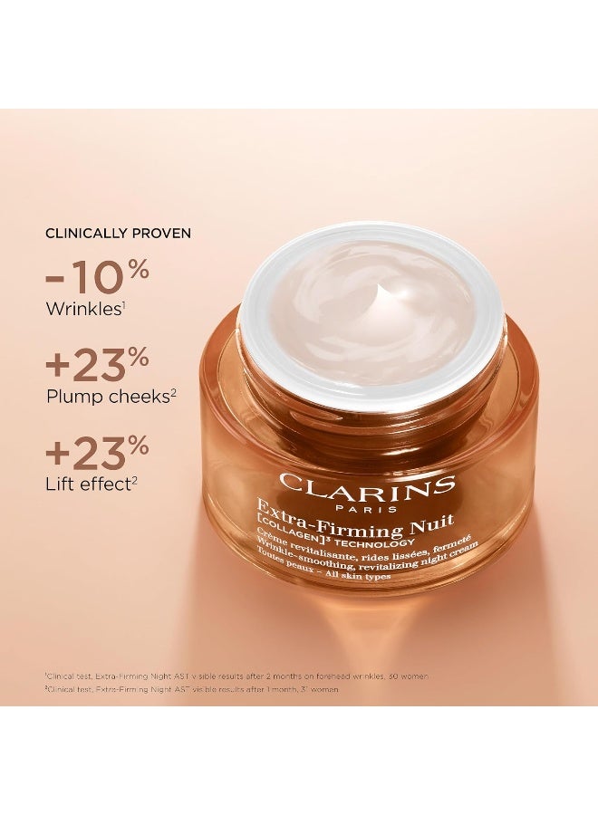 كلارنس Extra-Firming Night Cream 50ml | Intensive Anti-Aging Overnight Firming & Lifting Face Cream | Visibly Reduces Wrinkles & Restores Skin Elasticity While You Sleep | Youth-Renewing Restorative Night Moisturiser 50ml - Image 2