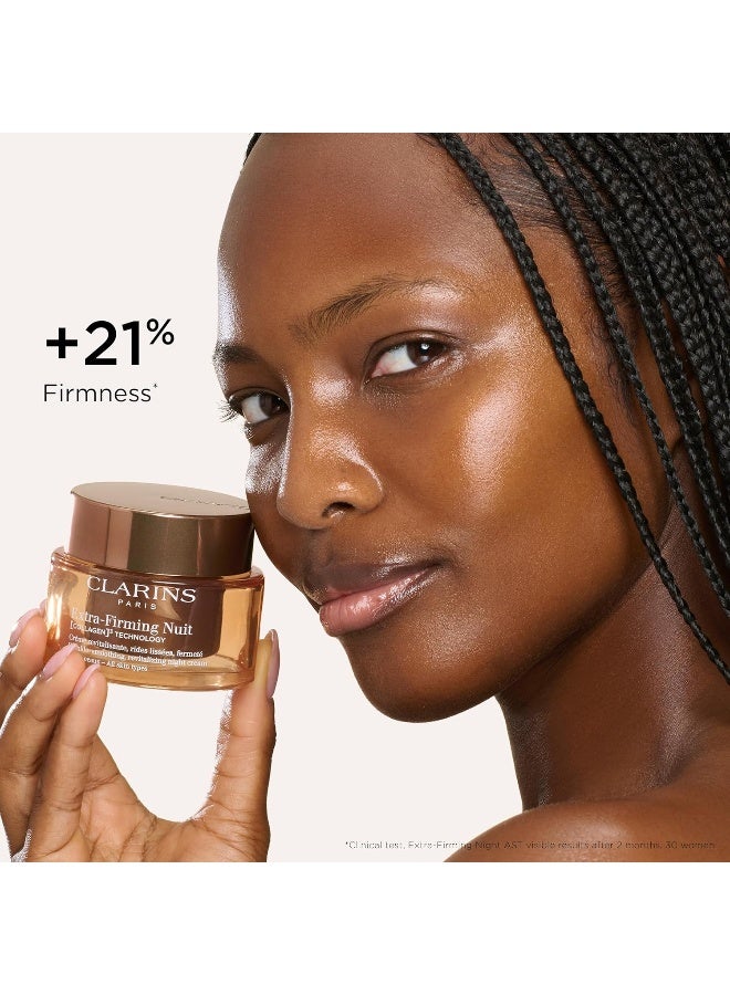 كلارنس Extra-Firming Night Cream 50ml | Intensive Anti-Aging Overnight Firming & Lifting Face Cream | Visibly Reduces Wrinkles & Restores Skin Elasticity While You Sleep | Youth-Renewing Restorative Night Moisturiser 50ml - Image 3