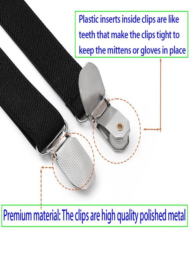 Szuoixe Winter Mitten Clips Elastic Stainless Steel Gloves Clips for Infant Toddler Kids Baby Adults - Hat Clip, Dress Cinch, Sweater Cardigan Shawl Clip - Image 3