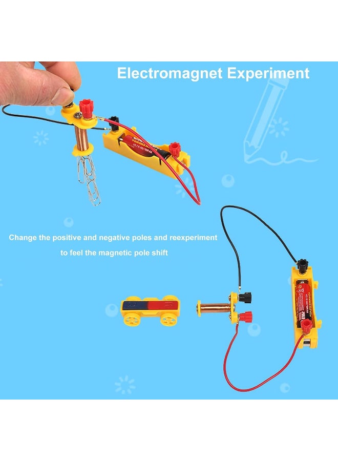 NQOOH Educational Toy for Kids – 38-Piece Magnetic Science Experiment Kit with Compass and Accessories - Image 4