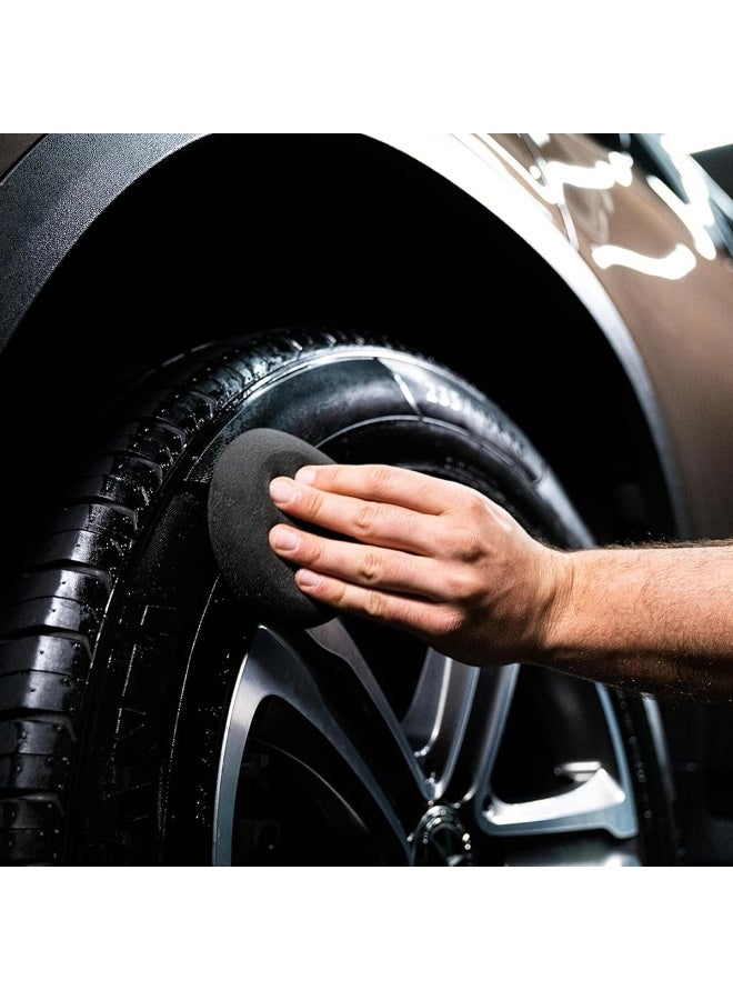 تيرتل واكس جل TurtleWax Wet'n Black Trim & Tyre - 300 مل، ترميم شامل للبلاستيك والمطاط والفينيل، حماية من الأشعة فوق البنفسجية، مقاوم للماء، يدوم طويلًا، يعيد المظهر الأسود للإطارات والتشطيبات - Image 5