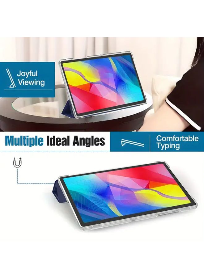 Navy Blue Slim Protective Case For Galaxy Tab A 10 1 Inch 2019 T510 T515 With Adjustable Stand Lightweight Matte Cover - Image 5