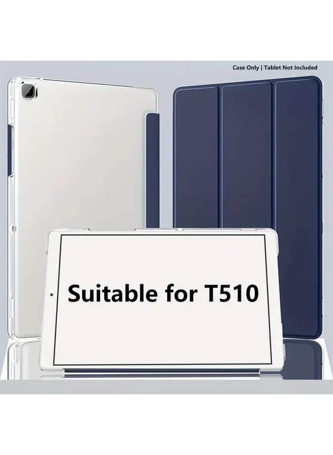 Navy Blue Slim Protective Case For Galaxy Tab A 10 1 Inch 2019 T510 T515 With Adjustable Stand Lightweight Matte Cover - Image 1