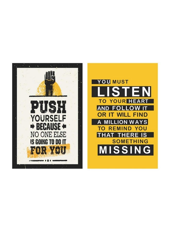 PAPER PLANE DESIGN Inspirational Motivational Wall Abstract Poster (45 cm x 30 cm x 0.2 cm) (Pack of 10) (Poster C) Multicolor