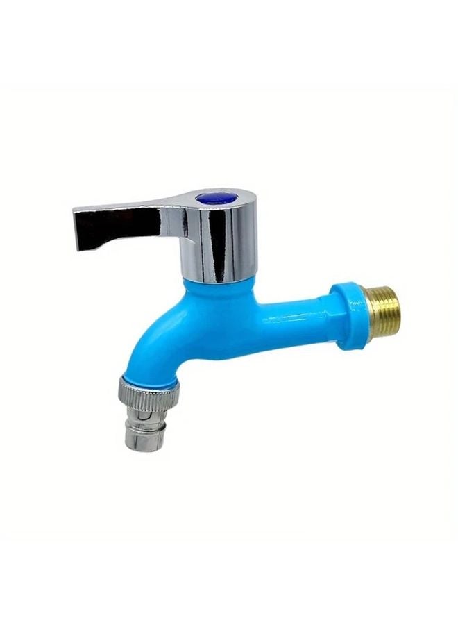 صنبور خارجي أزرق ثقيل G1 2 مضاد للتجمد للغسالة وممسحة وحمام السباحة - Image 1