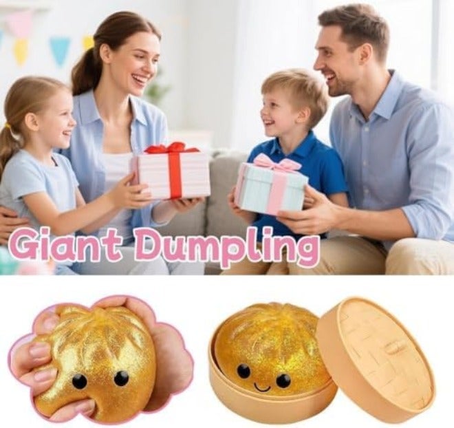 Dumpling Squishies,Glitter Dumpling, Glitter Squishy with Box,Easter Basket Stuffers (Random Color) - Image 3