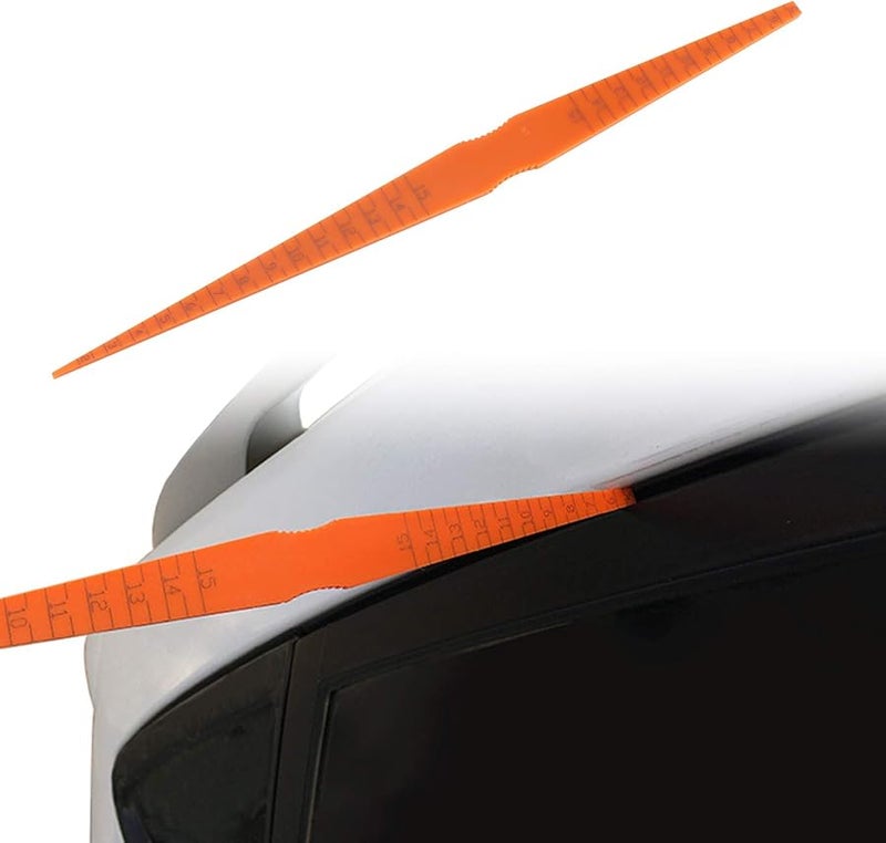 مقياس محاذاة فجوة لوحة هيكل السيارة المحترف 25 3 سم برتقالي أسود أداة قياس إصلاح المركبات - Image 3