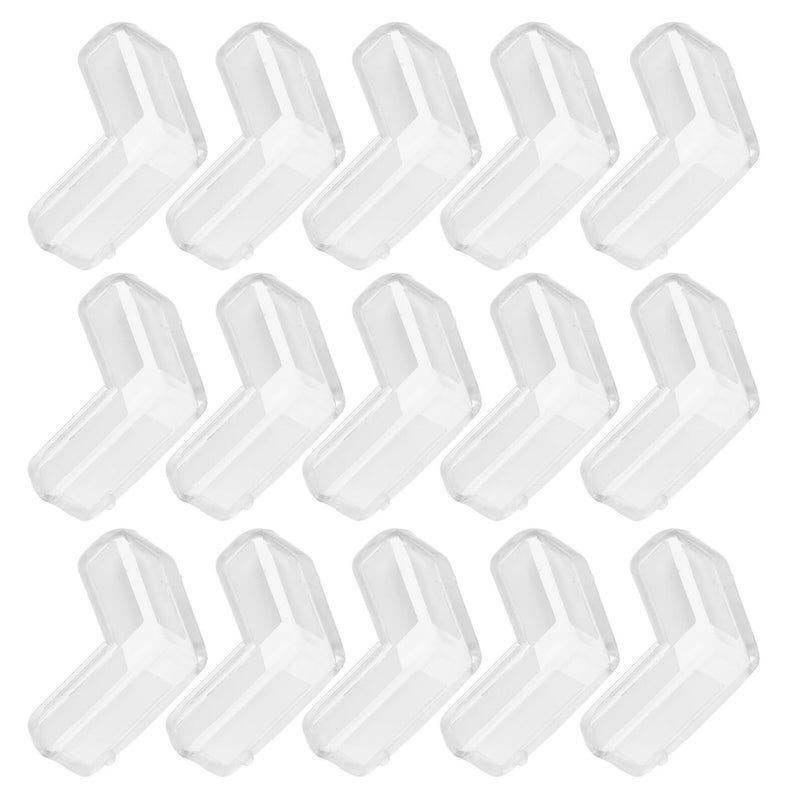 فاليكلود 16 قطعة واقيات زوايا طاولة من الـ PVC الشفاف الناعم، حواف واقية للأثاث الزجاجي - Image 2