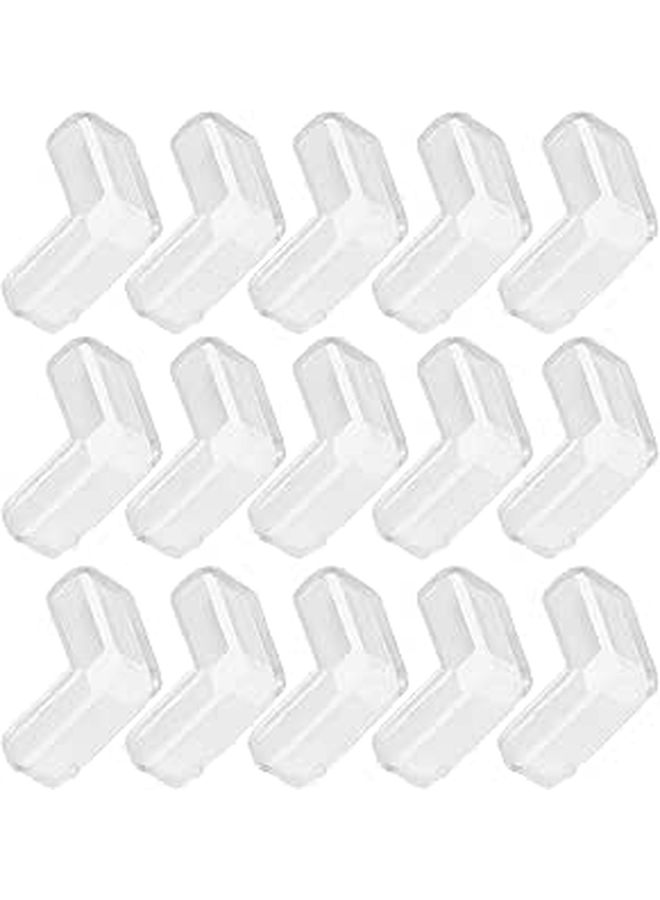 فاليكلود 16 قطعة واقيات زوايا طاولة من الـ PVC الشفاف الناعم، حواف واقية للأثاث الزجاجي - Image 1