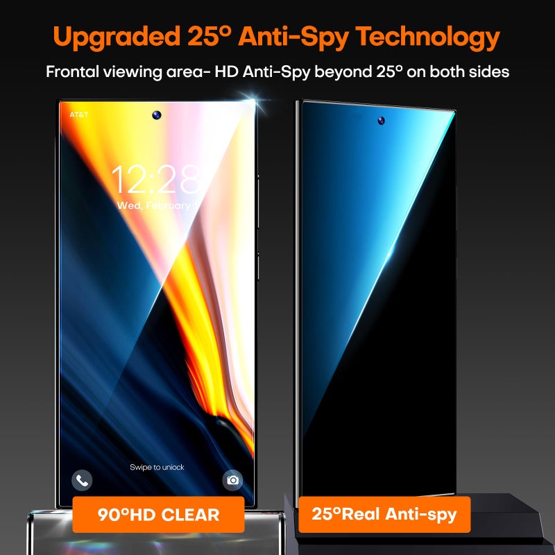 ال كي LK LϟK [عبوتان] لهاتف Samsung Galaxy S24 Ultra واقي شاشة الخصوصية - Image 5