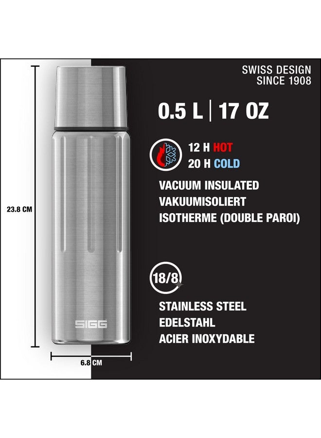 سيج SIGG - زجاجة ماء معزولة بالسيلينيت - ترمس حراري مع كوب - مانعة للتسرب - خفيفة الوزن. خالية من BPA - فولاذ مقاوم للصدأ 18/8 - 17 أونصة - Image 2