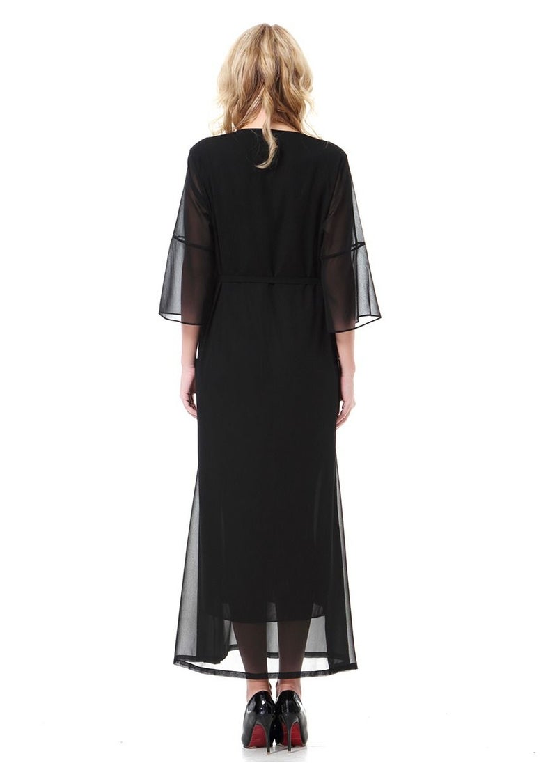 Loquat - Lady wool peach Dress - Image 1