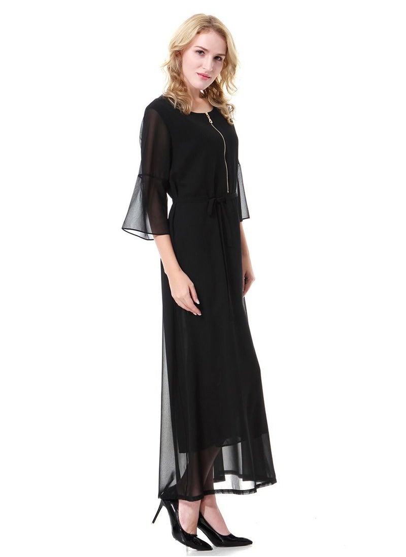 Loquat - Lady wool peach Dress - Image 1