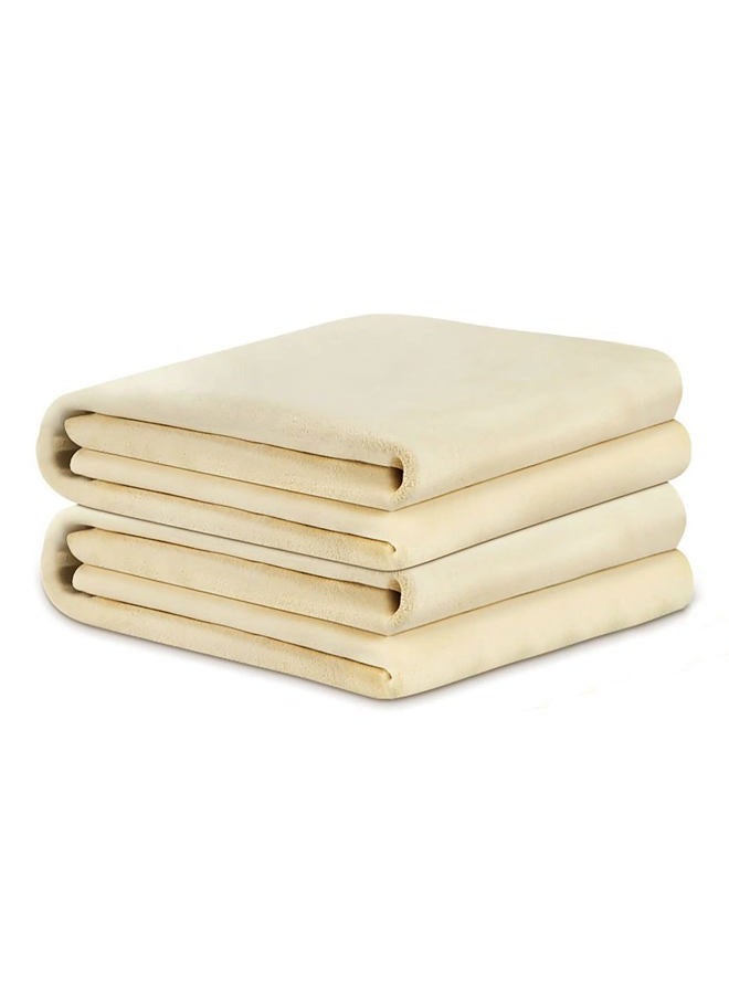 River Lake (2 Pack) Car Cleaning Natural Chamois Cloth,Leather Auto Car Wash Drying Towel, for Car Vehicle Cleaning Accessories,(18" x25'' 2-Pack) - Image 1