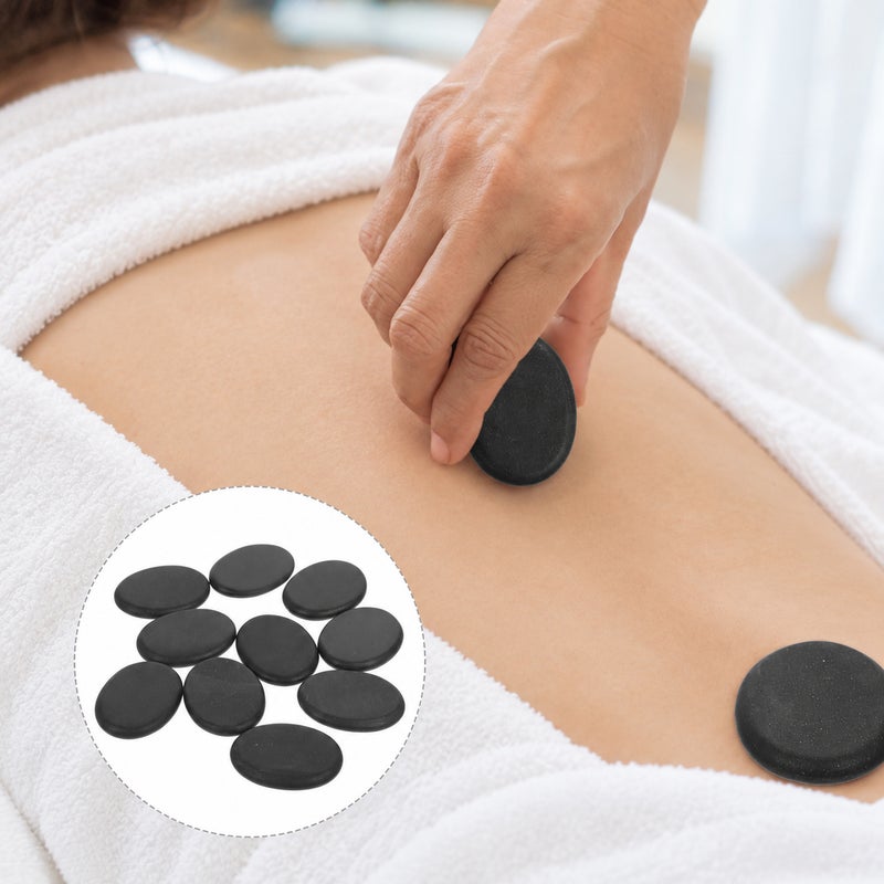 10pcs Portable Massage Stone SPA Natural Massage Stone - Image 1