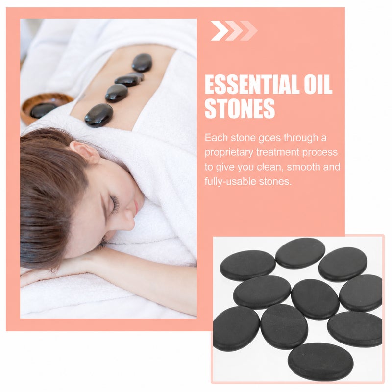 10pcs Portable Massage Stone SPA Natural Massage Stone - Image 2